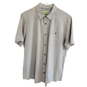 Cariloha Men's Casual Gray Button Down Shirt